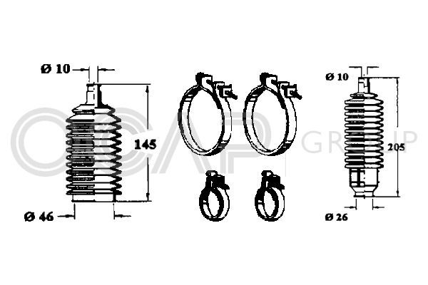 Gofruotoji membrana, vairavimas OCAP 0900596
