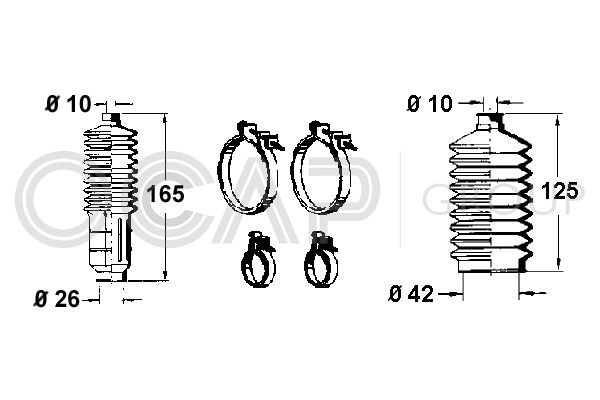 Gofruotoji membrana, vairavimas OCAP 0901159
