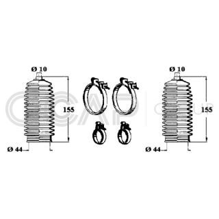 Gofruotoji membrana, vairavimas OCAP 0901160