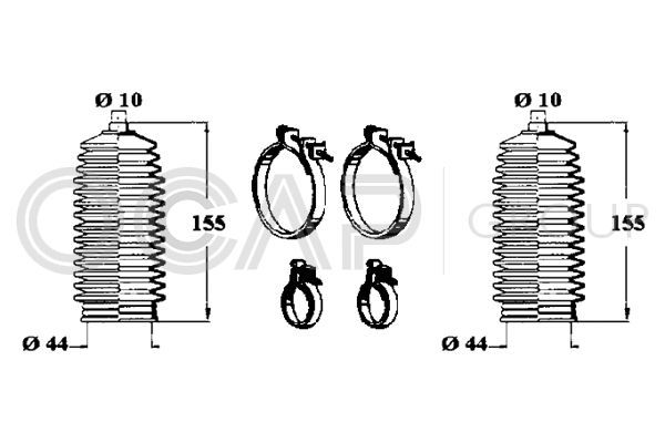 Gofruotoji membrana, vairavimas OCAP 0901160