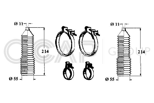 Gofruotoji membrana, vairavimas OCAP 0901161