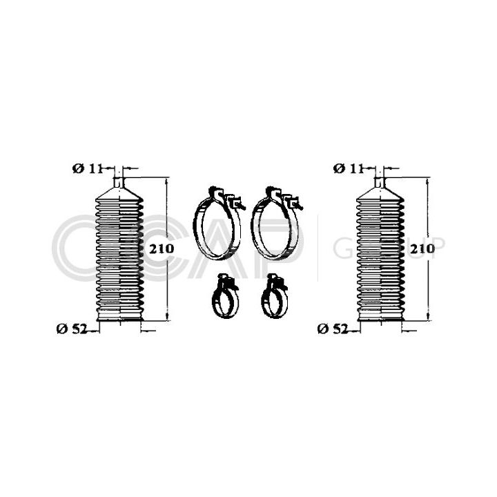 Gofruotoji membrana, vairavimas OCAP 0901165
