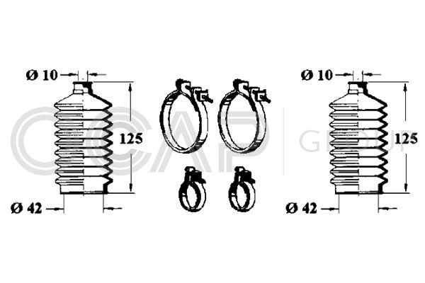 Gofruotoji membrana, vairavimas OCAP 0901310