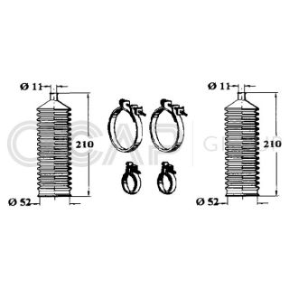 Gofruotoji membrana, vairavimas OCAP 0901326