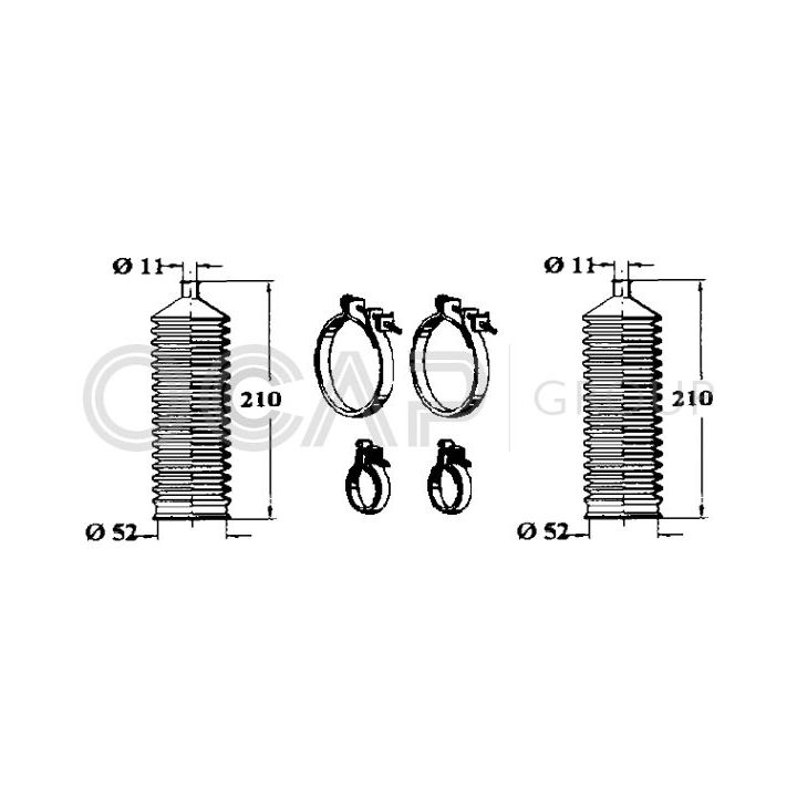 Gofruotoji membrana, vairavimas OCAP 0901326