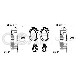 Gofruotoji membrana, vairavimas OCAP 0901361