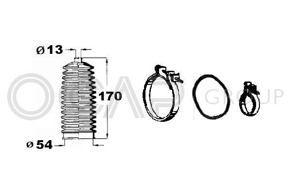 Gofruotoji membrana, vairavimas OCAP 0901448