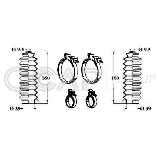 Gofruotoji membrana, vairavimas OCAP 0901556