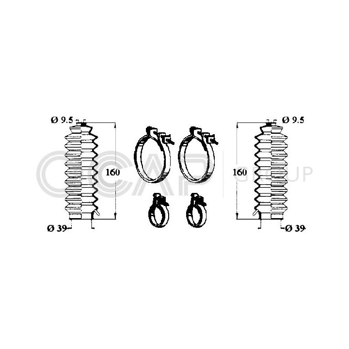 Gofruotoji membrana, vairavimas OCAP 0901556