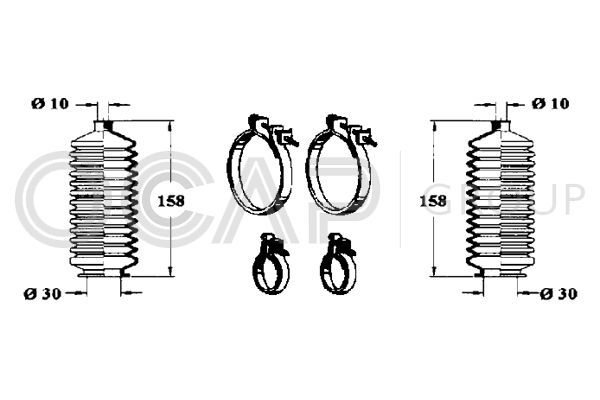 Gofruotoji membrana, vairavimas OCAP 0901622