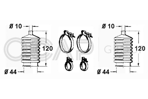 Gofruotoji membrana, vairavimas OCAP 0901638