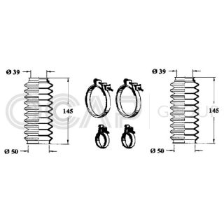 Gofruotoji membrana, vairavimas OCAP 0901700