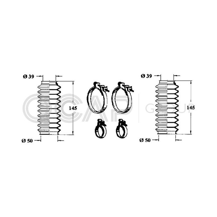 Gofruotoji membrana, vairavimas OCAP 0901700