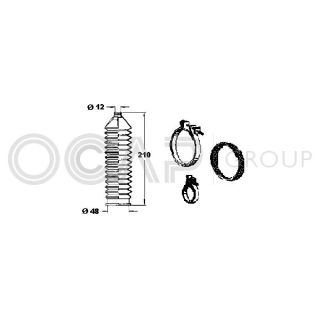 Gofruotoji membrana, vairavimas OCAP 0901810