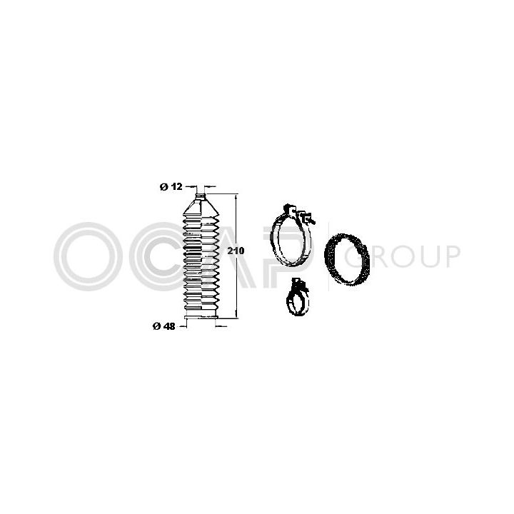 Gofruotoji membrana, vairavimas OCAP 0901810