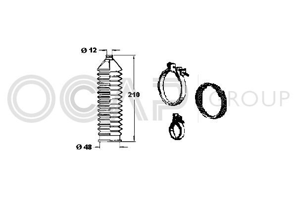 Gofruotoji membrana, vairavimas OCAP 0901810