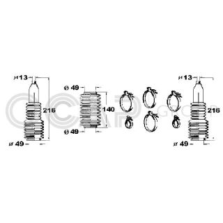Gofruotoji membrana, vairavimas OCAP 0901843