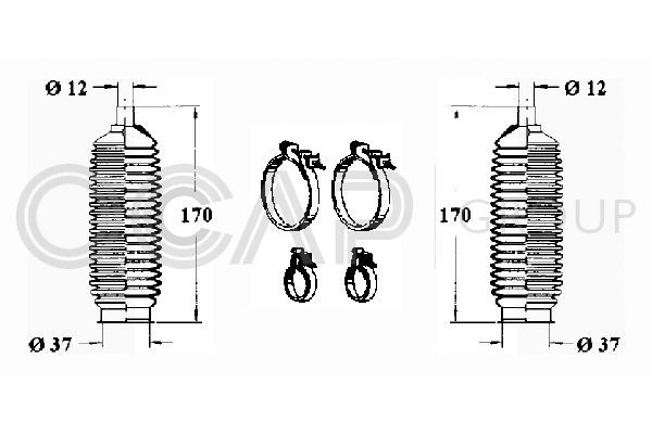 Gofruotoji membrana, vairavimas OCAP 0902529