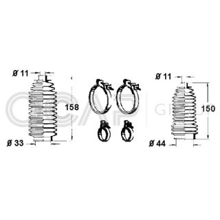 Gofruotoji membrana, vairavimas OCAP 0902533