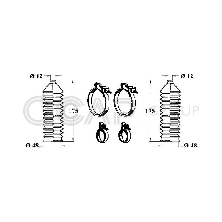 Gofruotoji membrana, vairavimas OCAP 0902534