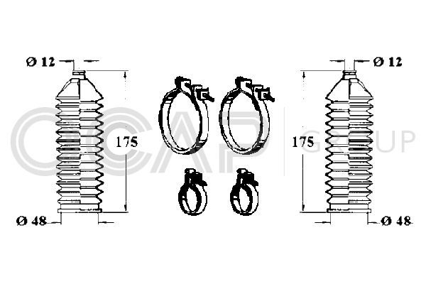 Gofruotoji membrana, vairavimas OCAP 0902534