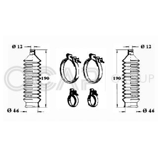 Gofruotoji membrana, vairavimas OCAP 0902535