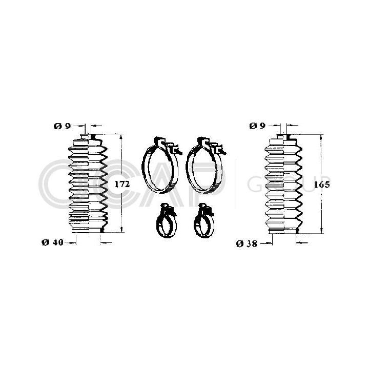 Gofruotoji membrana, vairavimas OCAP 0904612