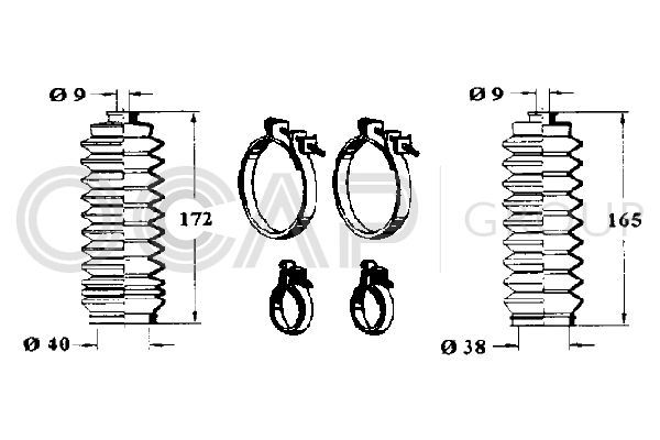 Gofruotoji membrana, vairavimas OCAP 0904612