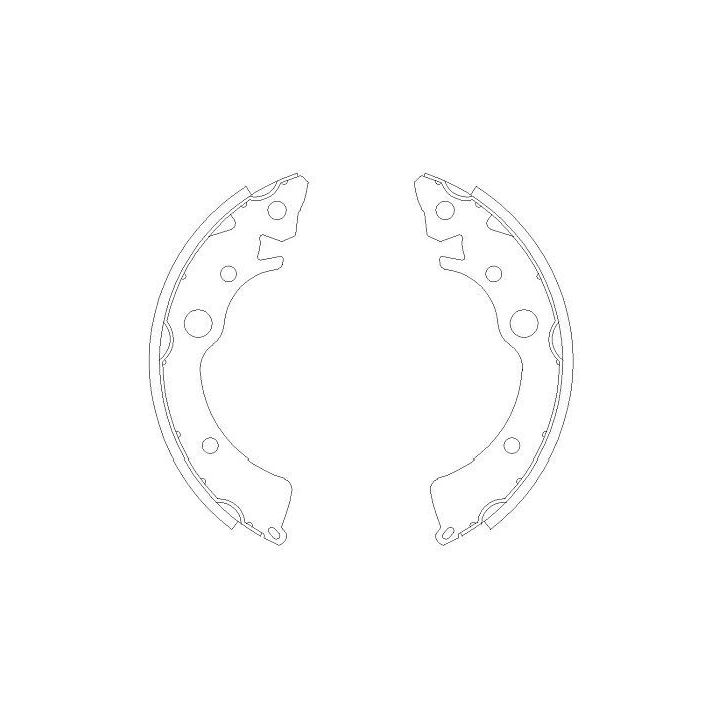 Stabdžių trinkelių komplektas KAVO PARTS KBS-2902