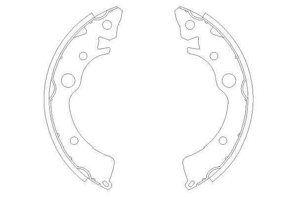 Stabdžių trinkelių komplektas KAVO PARTS KBS-2902