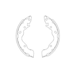 Stabdžių trinkelių komplektas KAVO PARTS KBS-3402