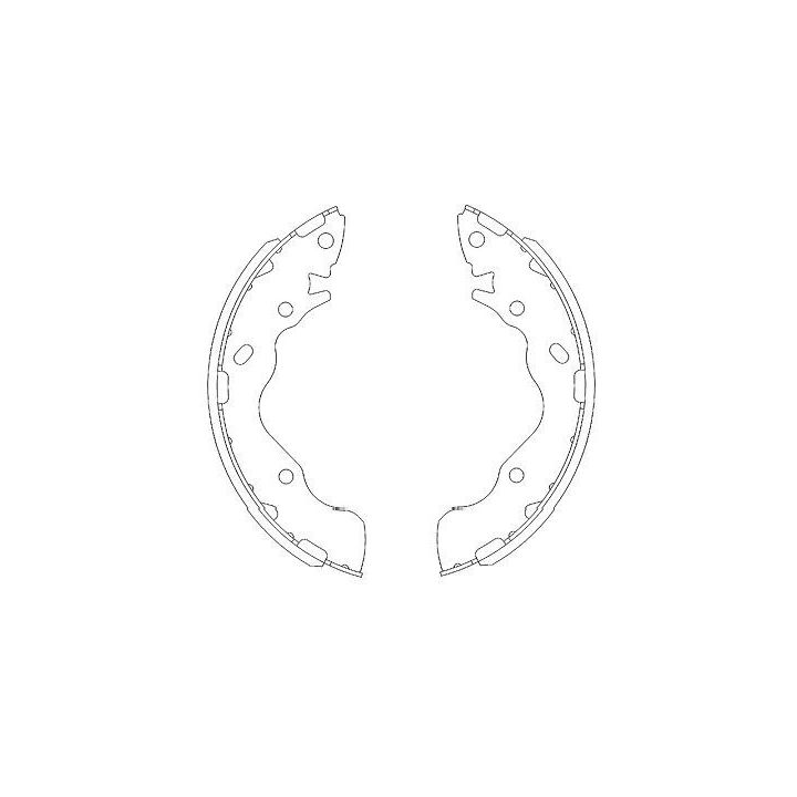 Stabdžių trinkelių komplektas KAVO PARTS KBS-3402