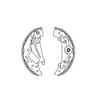 Stabdžių trinkelių komplektas KAVO PARTS KBS-3405