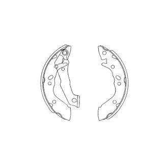 Stabdžių trinkelių komplektas KAVO PARTS KBS-3411