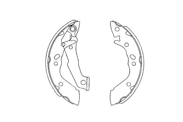 Stabdžių trinkelių komplektas KAVO PARTS KBS-3411