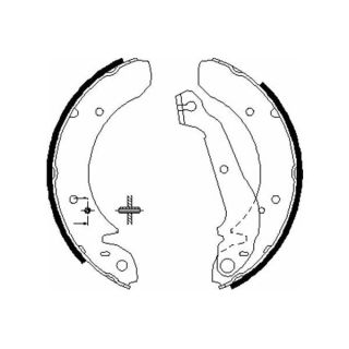 Stabdžių trinkelių komplektas KAVO PARTS KBS-3417