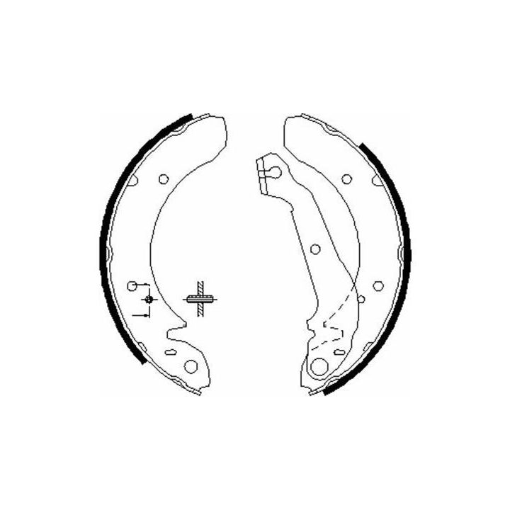 Stabdžių trinkelių komplektas KAVO PARTS KBS-3417