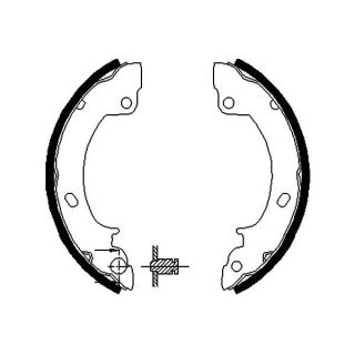 Stabdžių trinkelių komplektas KAVO PARTS KBS-3418