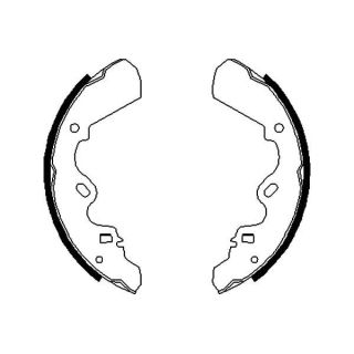 Stabdžių trinkelių komplektas KAVO PARTS KBS-3907