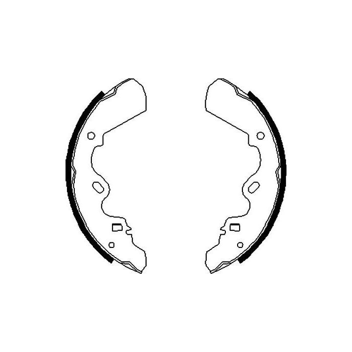 Stabdžių trinkelių komplektas KAVO PARTS KBS-3907