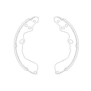 Stabdžių trinkelių komplektas KAVO PARTS KBS-4404