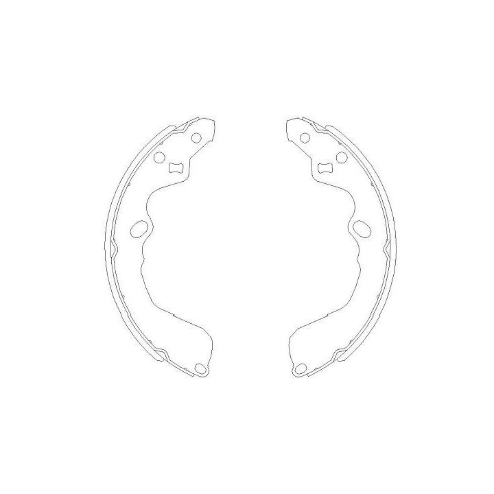 Stabdžių trinkelių komplektas KAVO PARTS KBS-4404