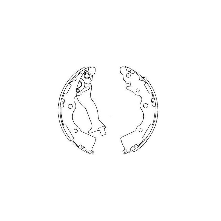 Stabdžių trinkelių komplektas KAVO PARTS KBS-4405