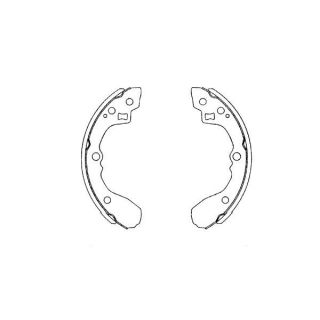 Stabdžių trinkelių komplektas KAVO PARTS KBS-4406