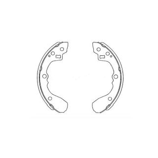 Stabdžių trinkelių komplektas KAVO PARTS KBS-4407