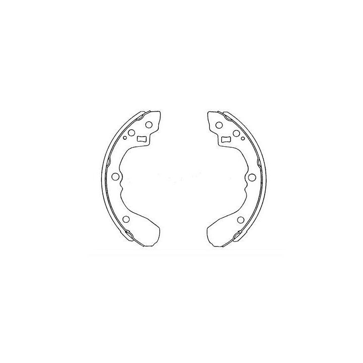 Stabdžių trinkelių komplektas KAVO PARTS KBS-4407