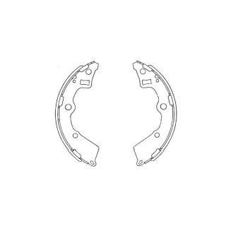 Stabdžių trinkelių komplektas KAVO PARTS KBS-4409