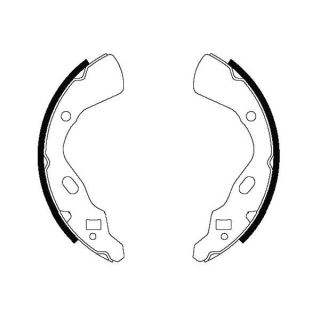 Stabdžių trinkelių komplektas KAVO PARTS KBS-4410