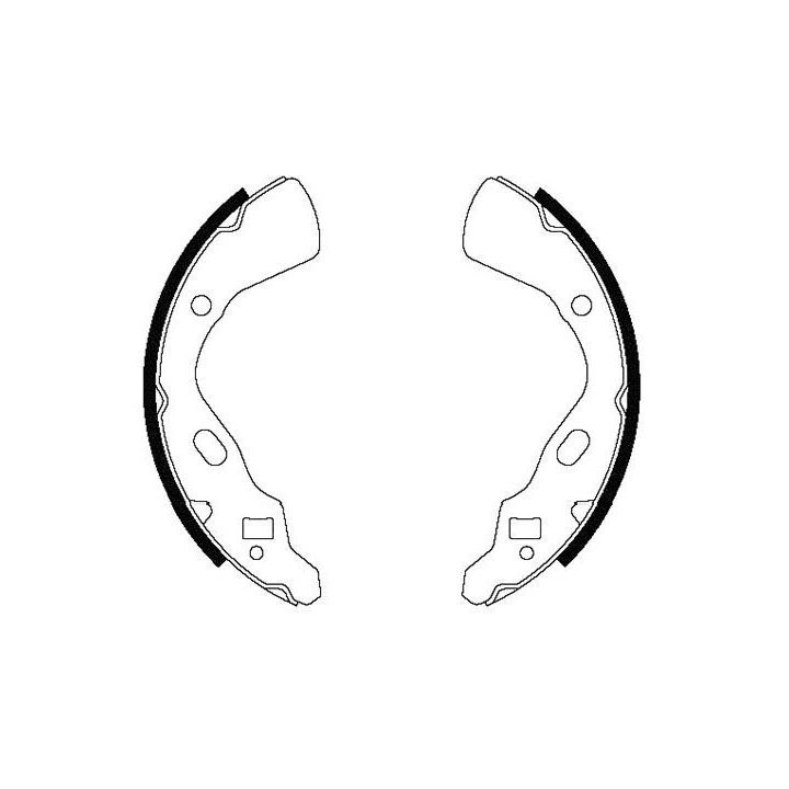 Stabdžių trinkelių komplektas KAVO PARTS KBS-4410