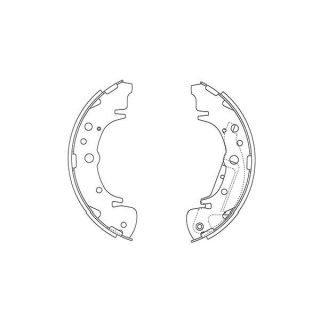 Stabdžių trinkelių komplektas KAVO PARTS KBS-4412